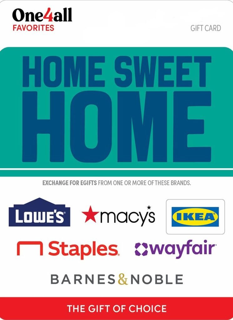 Multi-Brand Choice Home Sweet Home Gift Card